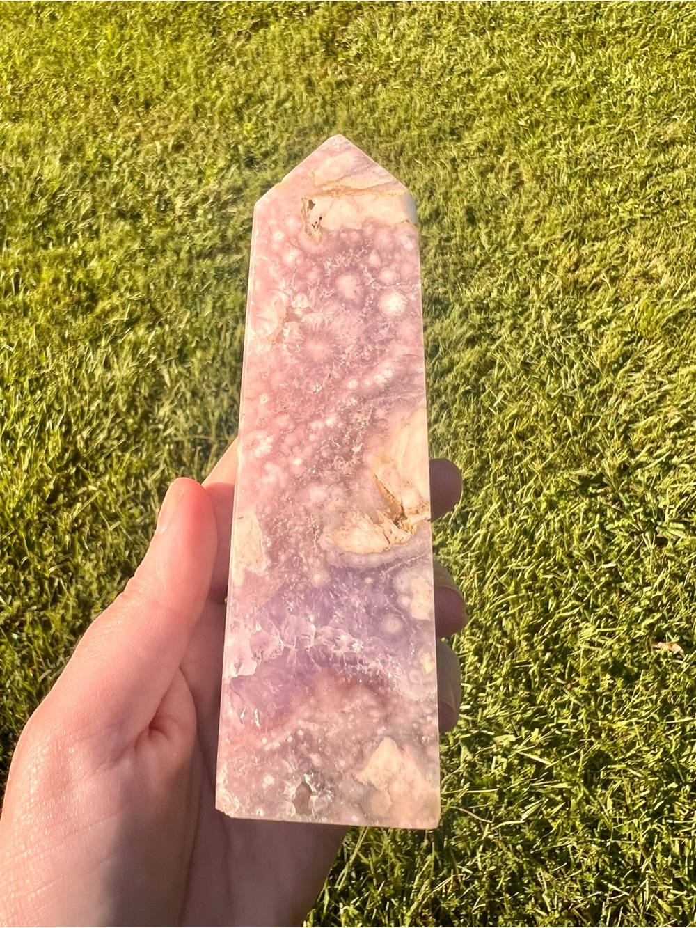 Absolutely Stunning Pink Amethyst Tower – 5” – 419g